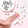 SHEGRACE Brass Textured Round Beads XGRPCU672-298P-5