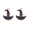 Halloween Theme Alloy Enamel Pendants ENAM-T020-07L-2