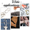 8Pcs 4 Colors Alloy Screw Carabiner Lock Charms FIND-UN0003-30-6