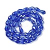 Transparent Electroplate Glass Beads Strands EGLA-N013-T10mm-B11-2