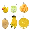 30Pcs 6 Styles Resin Pendants RESI-YW0001-71-1