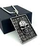 Vintage Punk 304 Stainless Stee Skull Medal Pendant Necklaces for Men TO1001-2