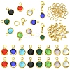 40Pcs 304 Stainless Steel Glass Charms STAS-YW0002-99-1