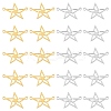 20pcs 2 Colors 201 Stainless Steel Connector Charms STAS-DC0009-25-1