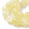 Natural Yellow Selenite Beads Strands G-N328-025B-03-4