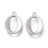 Tarnish Resistant 304 Stainless Steel Charms STAS-H112-O-P-1