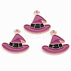 Light Gold Tone Alloy Enamel Pendants LS-ENAM-T018-19A-1
