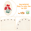Wooden Knitting Crochet Bottoms Set WOOD-WH0027-15-7