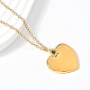 304 Stainless Steel Pendant Necklaces for Women NJEW-U040-02C-G-3