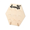Poplar Wood Donut Rack Supplies Display DJEW-H006-02A-1