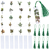 DIY Acrylic Blank Rectangle with Polyester Tassel Bookmark Making Kits DIY-YW0010-86B-1