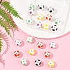 20Pcs 5 Colors Handmade Porcelain Beads PORC-FS0001-19-8