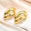 Ion Plating(IP) 304 Stainless Steel Stud Earrings LS-EJEW-G395-01G-6