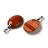 Natural Red Jasper Pendants G-Z055-03P-17-2