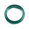 Dyed & Heated Natural Striped Agate/Banded Agate Finger Rings for Women RJEW-Z075-02W-3