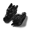 Natural Obsidian Healing Dragon Head Figurines DJEW-L010-05G-2