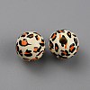 Printed Wood Beads WOOD-SZC0001-07D-2