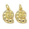 Rack Plating Brass Micro Pave Cubic Zirconia Pendants KK-I718-27G-01-1