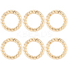 6Pcs Brass Spring Gate Clasps FIND-SC0020-67A-1