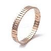 Ion Plating(IP) 304 Stainless Steel Hinged Bangles for Women BJEW-A011-18RG-3