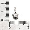 Brass Micro Pave Cubic Zirconia Charms KK-D356-05E-P-3