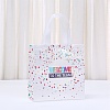 Printed Non-Woven Reusable Folding Wine Bottle Gift Bags with Handle LS-ABAG-C012-04A-1