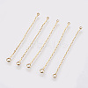 Brass Chain Links connectors X-KK-R058-151G-1