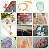 100Pcs Autumn Theme Two-Tone Transparent Glass Charms GLAA-PH0003-84B-5
