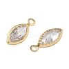 Brass Pave Cubic Zirconia Charms CU-CBABEB3-06G-03-2