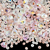 114Pcs Transparent Electroplate Glass Beads GLAA-PA0001-17B-6