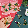 10Pcs Christmas Theme Alloy Big Pendant Decoration HJEW-SC0001-70-3