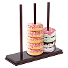 Wooden Donut Holder AJEW-WH0472-12-1