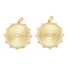 Brass Micro Pave Cubic Zirconia Pendants X-KK-C162-062G-02-1