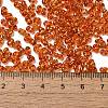 Spray Painted Glass Seed Beads SEED-F005-05A-03-4