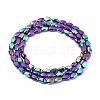 Electroplate Glass Beads Strands EGLA-G036-A-FP01-2