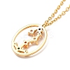 Colorful Cubic Zirconia Constellation Pendant Necklace NJEW-H166-01K-3