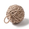 Yarn Knitted Christmas Ball Ornaments AJEW-P106-01F-3