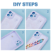 Acrylic Curb Chain for DIY Keychains HJEW-PH0001-28-4