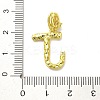 Rack Plating Brass Micro Pave Cubic Zirconia European Dangle Charms KK-L210-015G-J-3