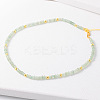 Simple Design Natural Aventurine Beaded Necklaces for Women JH7309-15-1