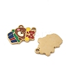 Christmas 304 Stainless Steel Enamel Pendants STAS-Z093-08R-G-2
