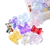 60Pcs 12 Style Transparent Spray Painted Glass Beads GLAA-FS0001-49-3