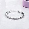 Anti-Tarnish Rhodium Plated 925 Sterling Silver Finger Rings RJEW-FF0008-008P-18mm-2