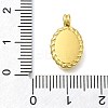 Ion Plating(IP) 304 Stainless Steel Pave Natural Shell Pendants STAS-B075-34G-3