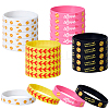 24Pcs 4 Colors Silicone Cord Bracelet Wristband BJEW-GF0001-31B-1