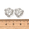 Flower Brass Bead Caps KK-V008-06P-3
