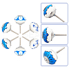 6Pcs 3 Styles Printing Porcelain Drawer Knobs FIND-GA0001-29C-4