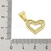 Rack Plating Brass Micro Pave Cubic Zirconia Pendants KK-Z074-47G-3