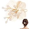 Alloy with Plastic Pearl Ornament Accessories FIND-WH20030-11A-G-1