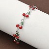 304 Stainless Steel Enamel Link Bracelets for Women BJEW-K226-16P-1